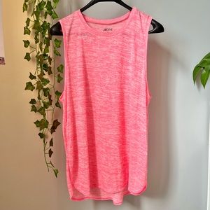Ardene Pink Sheer High Neck Tank Top Beach Coverup